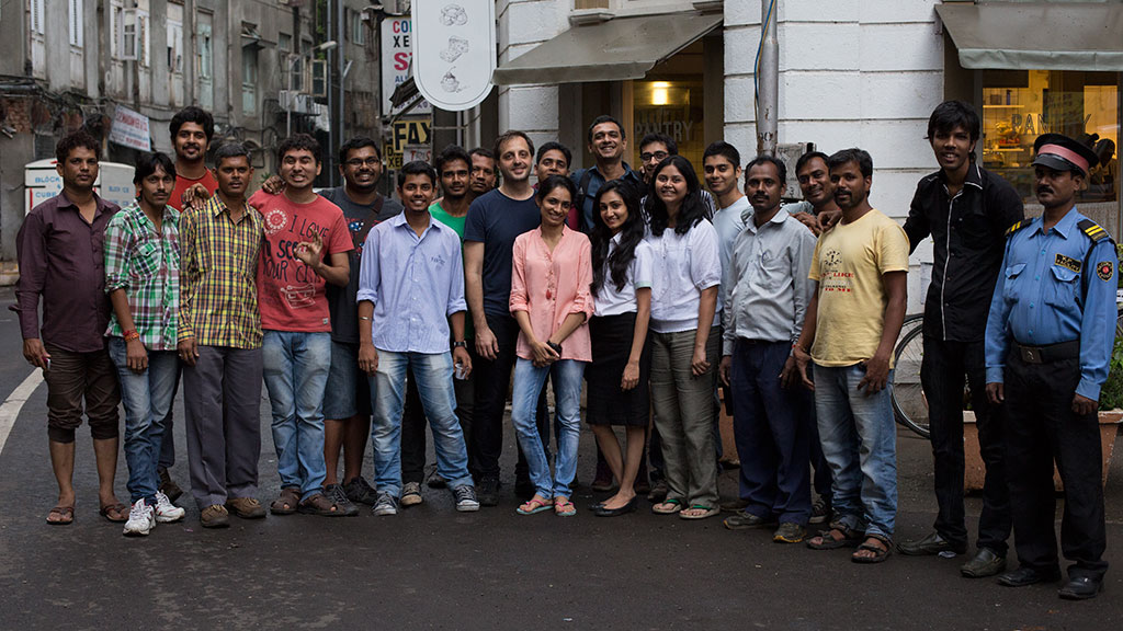 Film Crew with Pantry staff