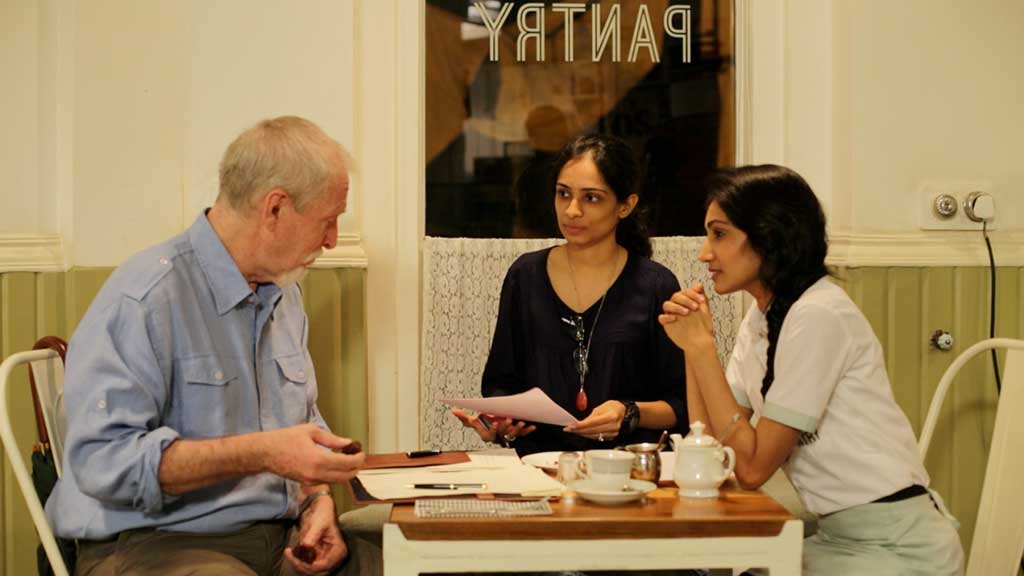 Manjari and Vinati with Tom Alter